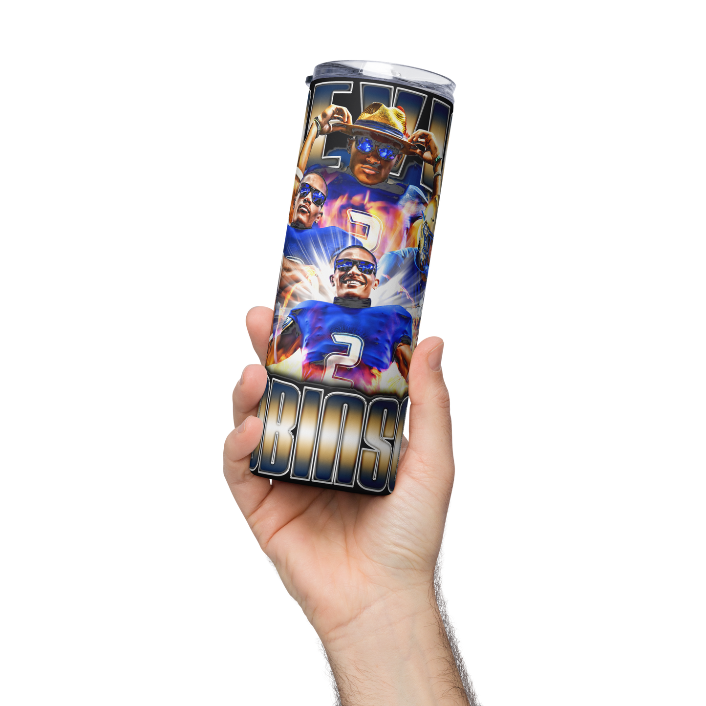 DEVIN ROBINSON STAINLESS STEEL TUMBLER