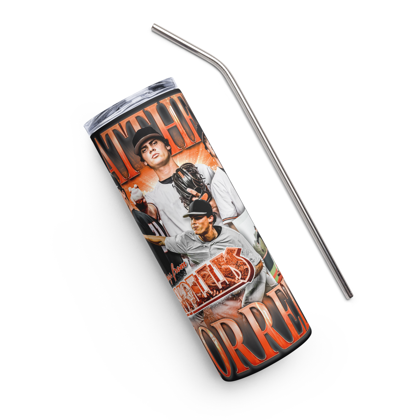 MATTHEW MORRELL STAINLESS STEEL TUMBLER