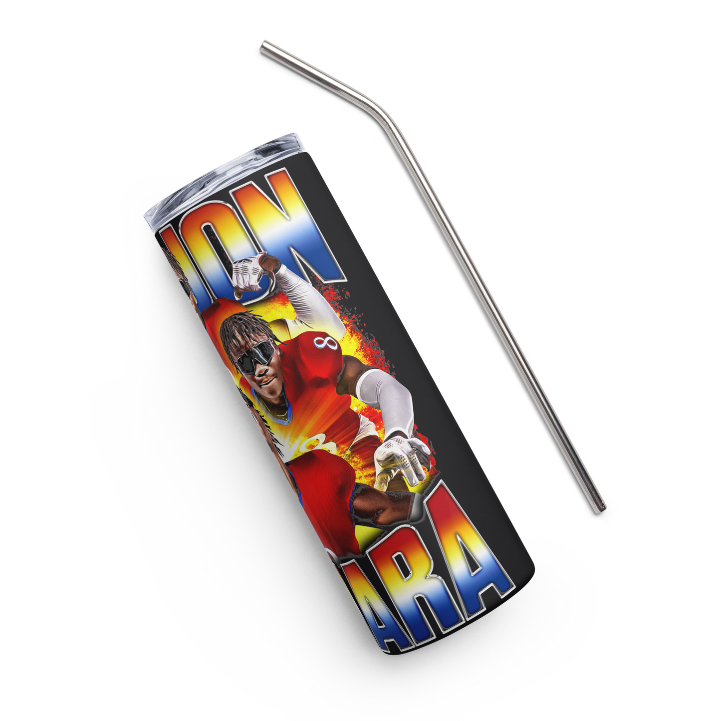 JON JON KAMARA STAINLESS STEEL TUMBLER