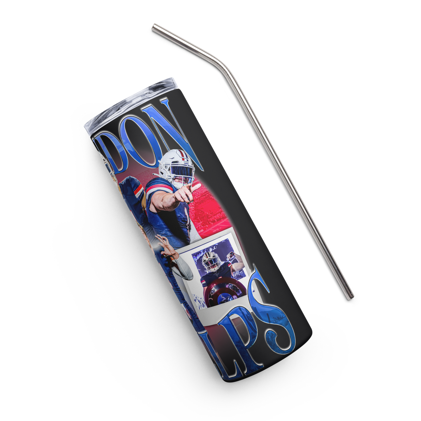 BRANDON PHELPS STAINLESS STEEL TUMBLER