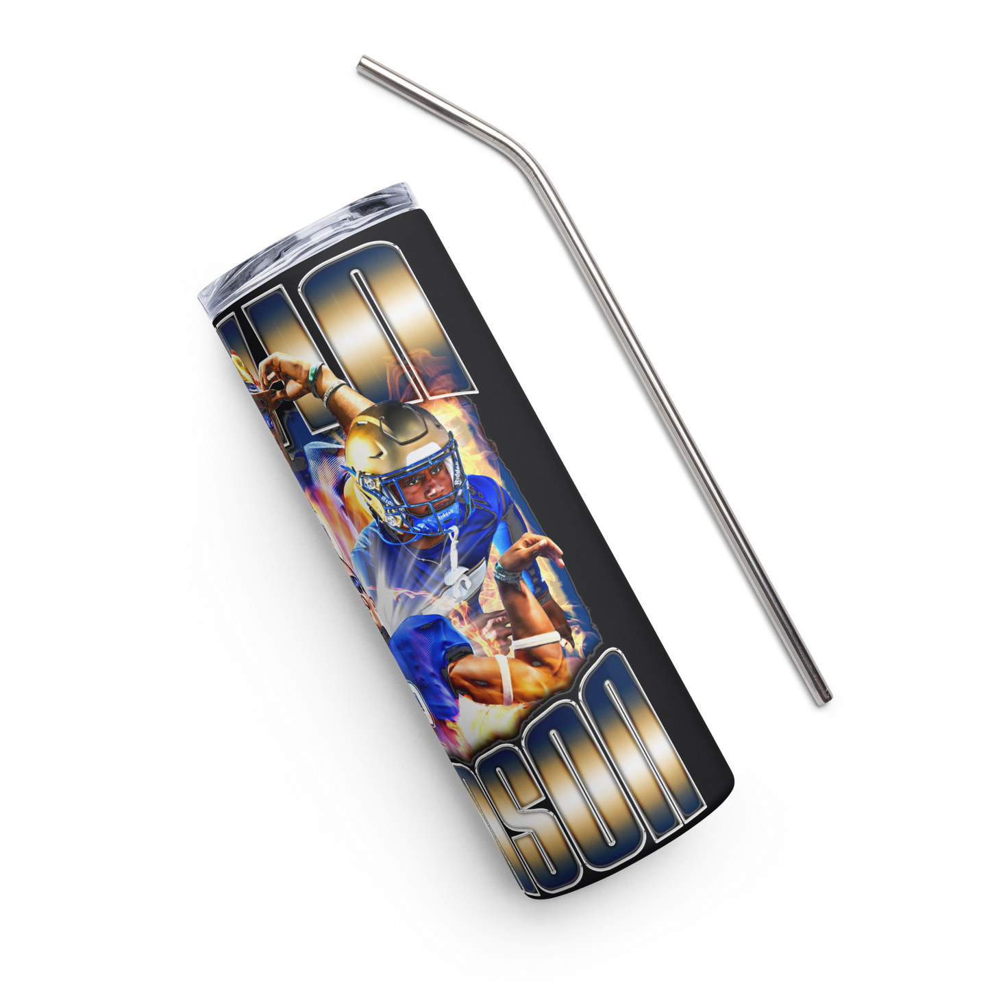 DEVIN ROBINSON STAINLESS STEEL TUMBLER