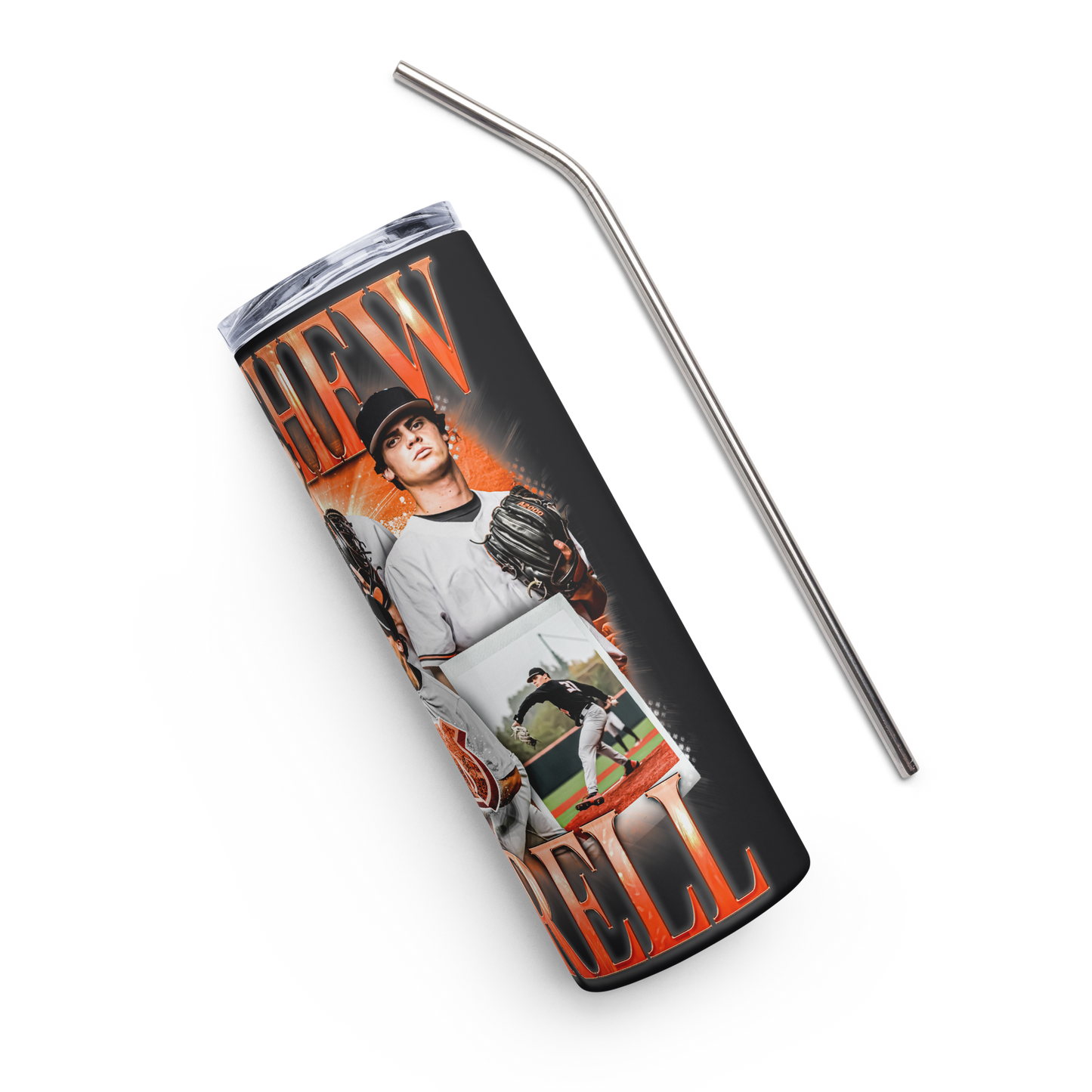 MATTHEW MORRELL STAINLESS STEEL TUMBLER