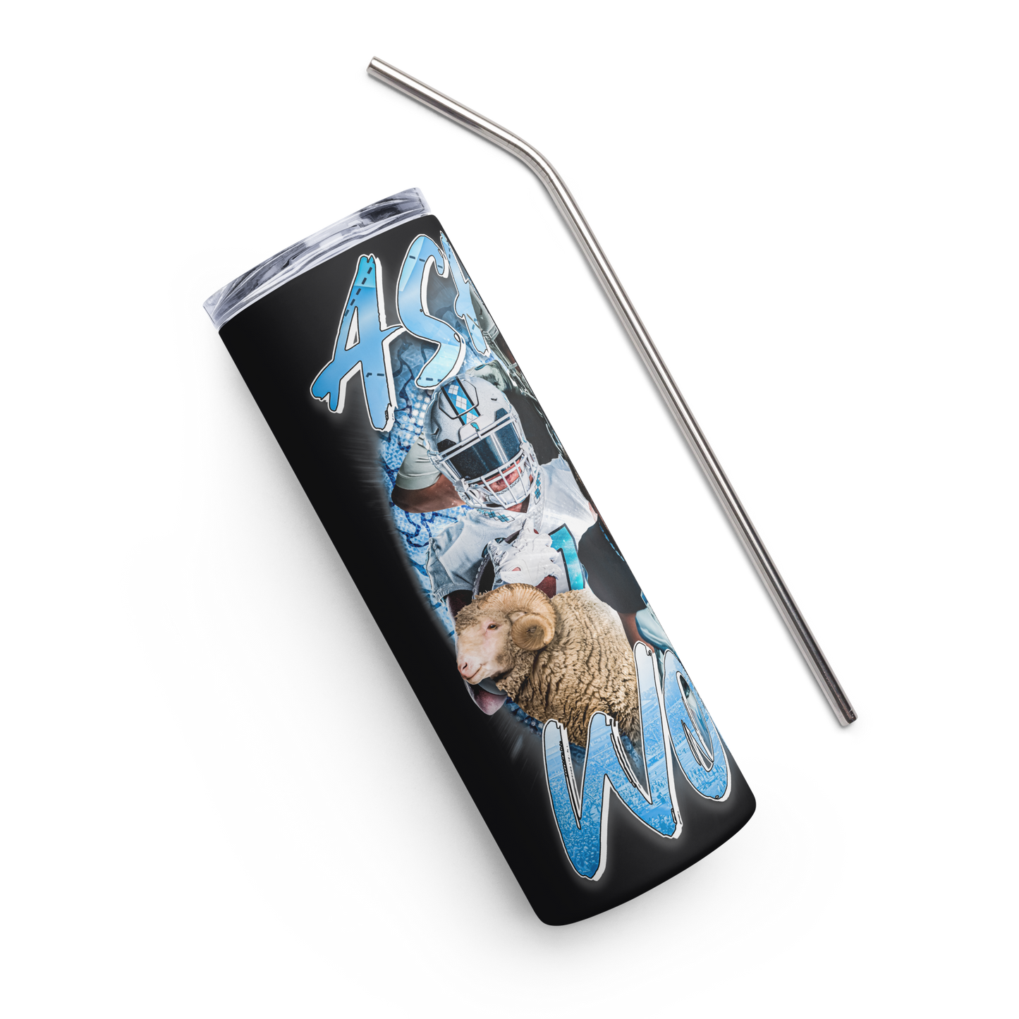 ASHTON WOODS STAINLESS STEEL TUMBLER