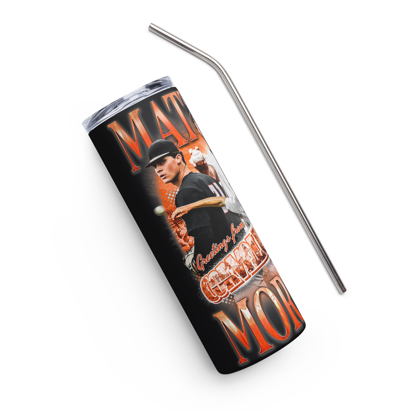 MATTHEW MORRELL STAINLESS STEEL TUMBLER