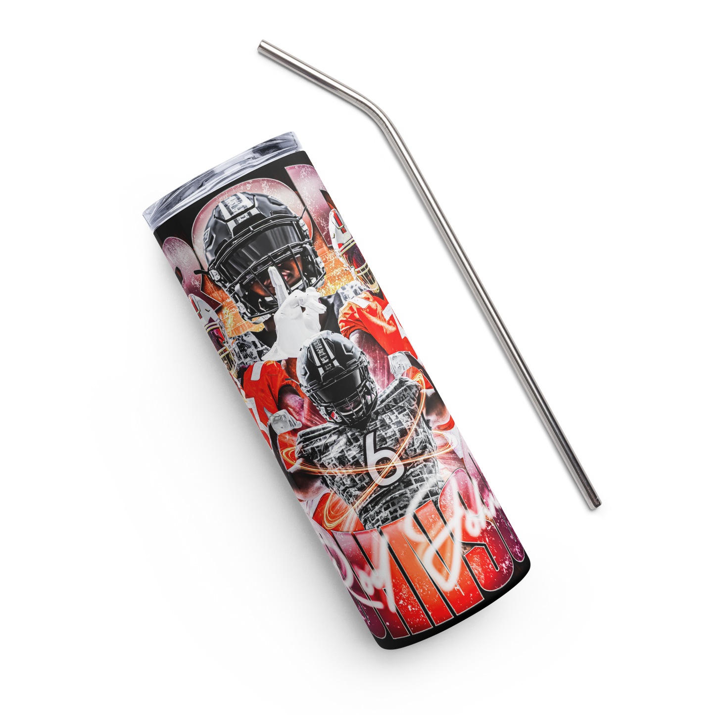 ROD JOHNSON STAINLESS STEEL TUMBLER