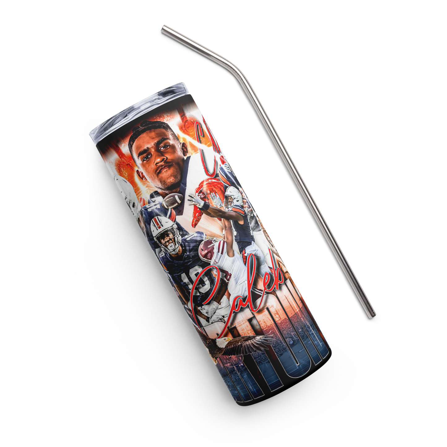 CALEB BURTON STAINLESS STEEL TUMBLER