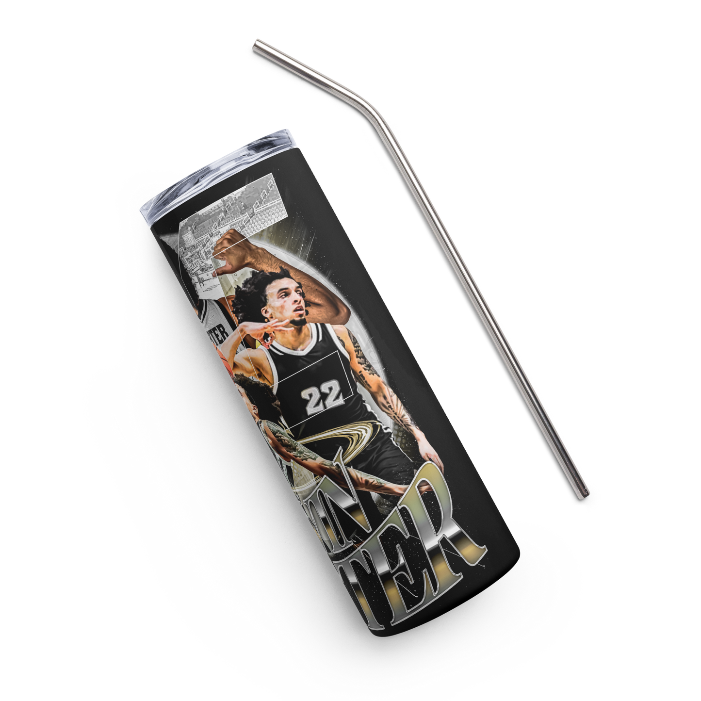 DEVIN CARTER STAINLESS STEEL TUMBLER