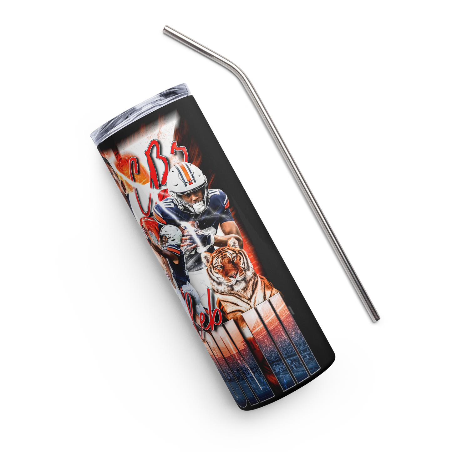 CALEB BURTON STAINLESS STEEL TUMBLER