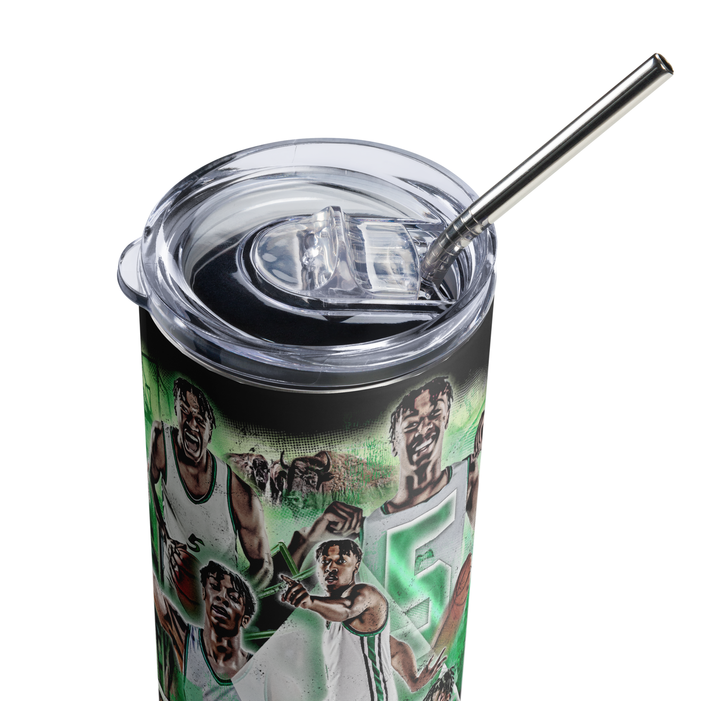 CAM CRAWFORD STAINLESS STEEL TUMBLER