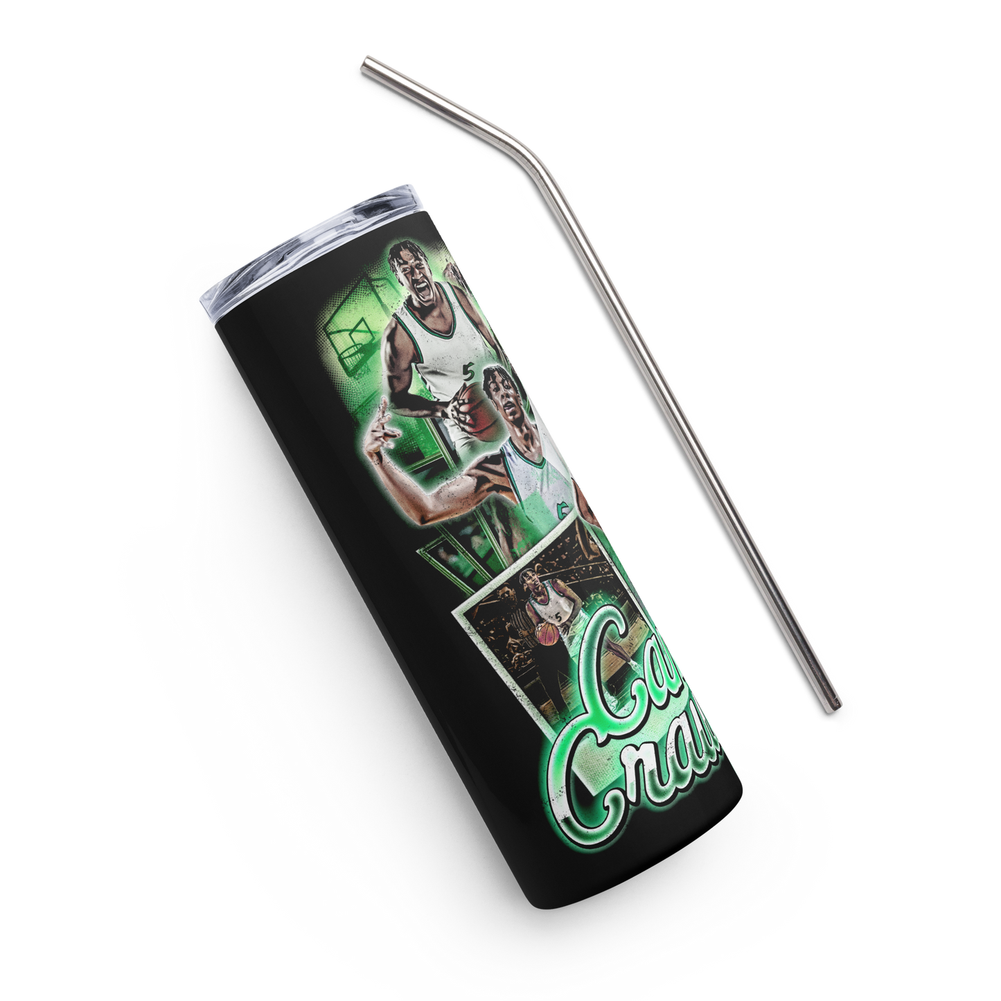 CAM CRAWFORD STAINLESS STEEL TUMBLER