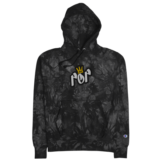 POP EMBROIDERED CHAMPION TIE-DYE HOODIE