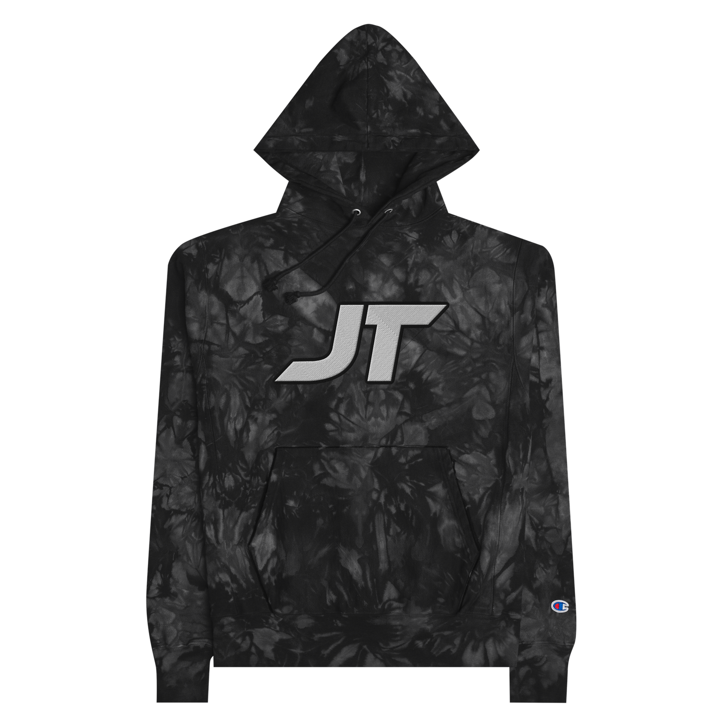 JUSTIN THOMAS EMBROIDERED CHAMPION TIE-DYE HOODIE