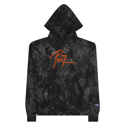 PHIL MAFAH EMBROIDERED CHAMPION TIE-DYE HOODIE