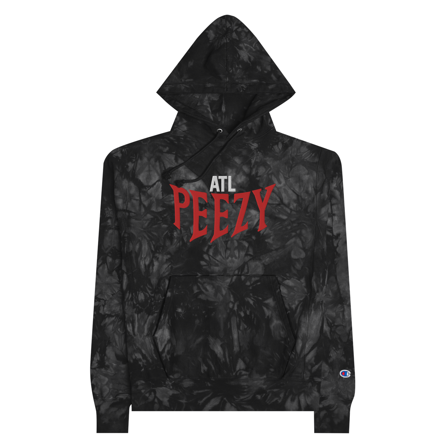 KAMRYN PERRY EMBROIDERED CHAMPION TIE-DYE HOODIE