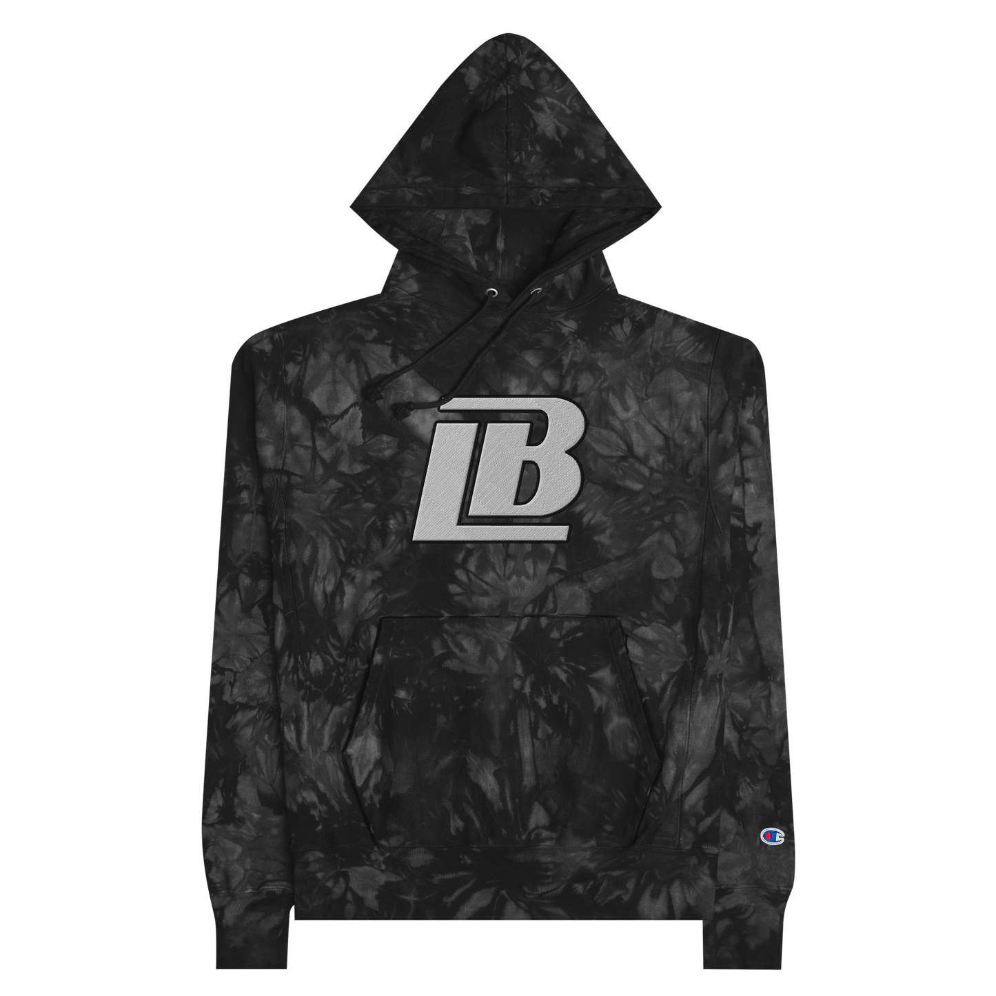 LEVELLE BAILEY EMBROIDERED CHAMPION TIE-DYE HOODIE