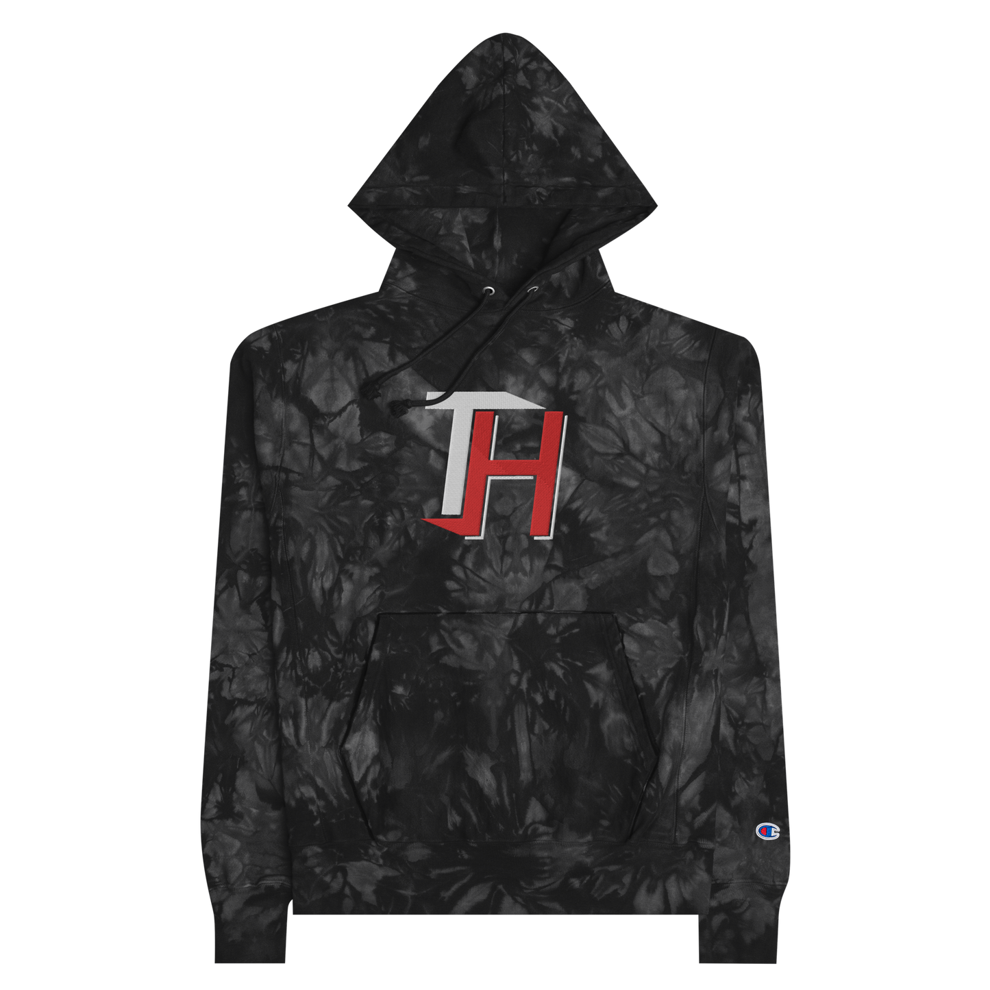 HINTON EMBROIDERED CHAMPION TIE-DYE HOODIE