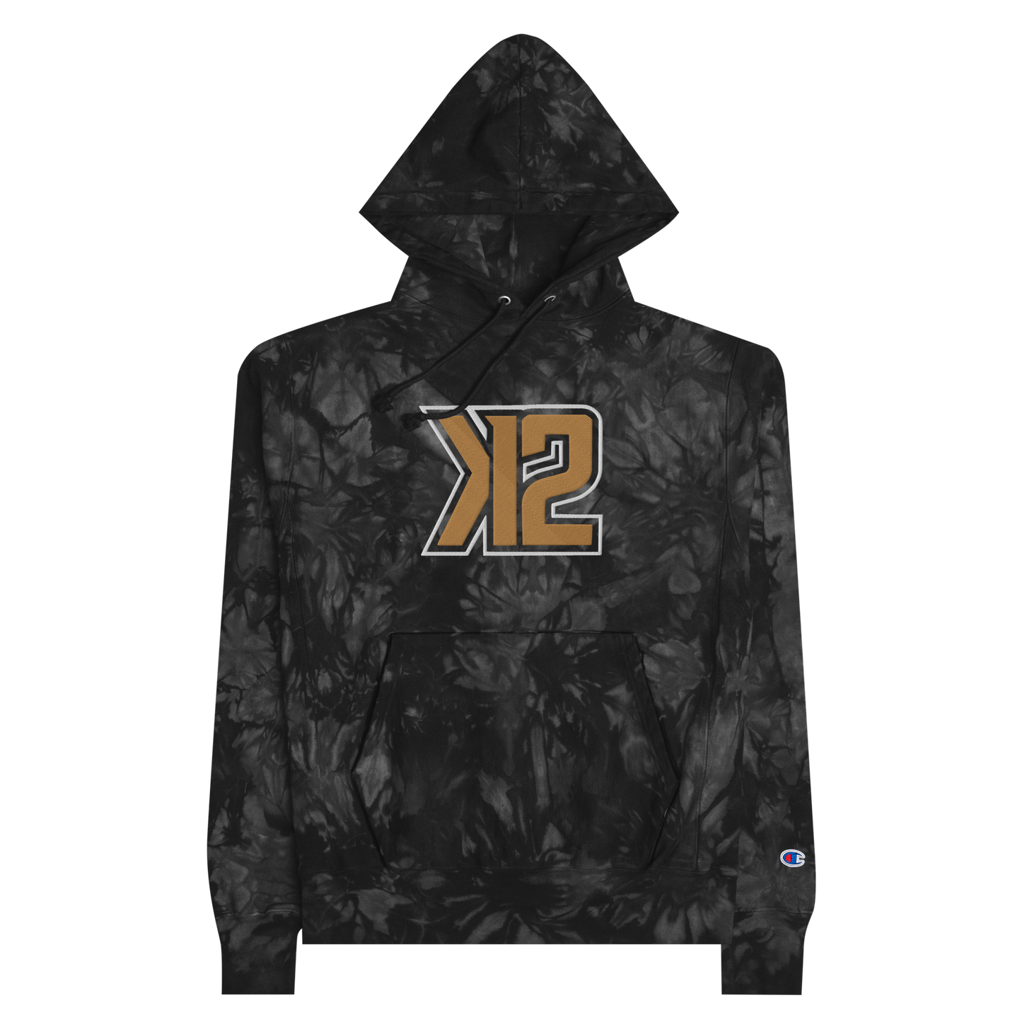 K2 EMBROIDERED CHAMPION TIE-DYE HOODIE