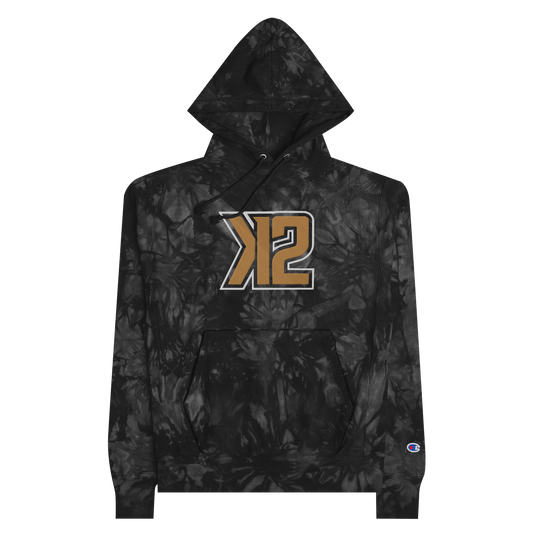 K2 EMBROIDERED CHAMPION TIE-DYE HOODIE