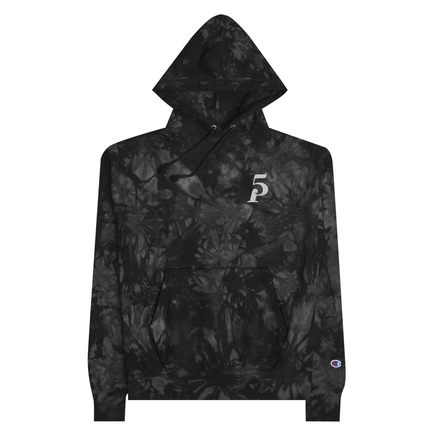 CEVAN EMBROIDERED CHAMPION TIE-DYE HOODIE