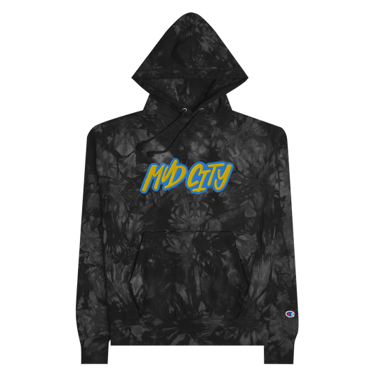 DYLAN ANDREWS MC EMBROIDERED CHAMPION TIE-DYE HOODIE