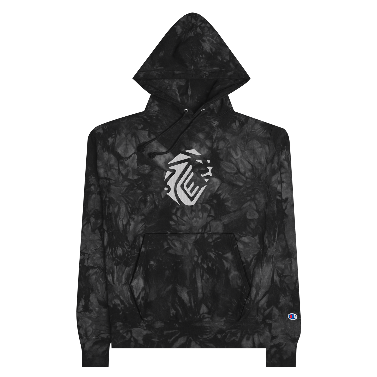 ETIENNE EMBROIDERED CHAMPION TIE-DYE HOODIE