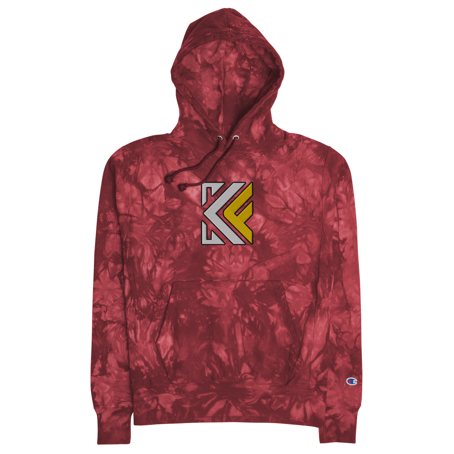 KOREY FOREMAN EMBROIDERED CHAMPION TIE-DYE HOODIE