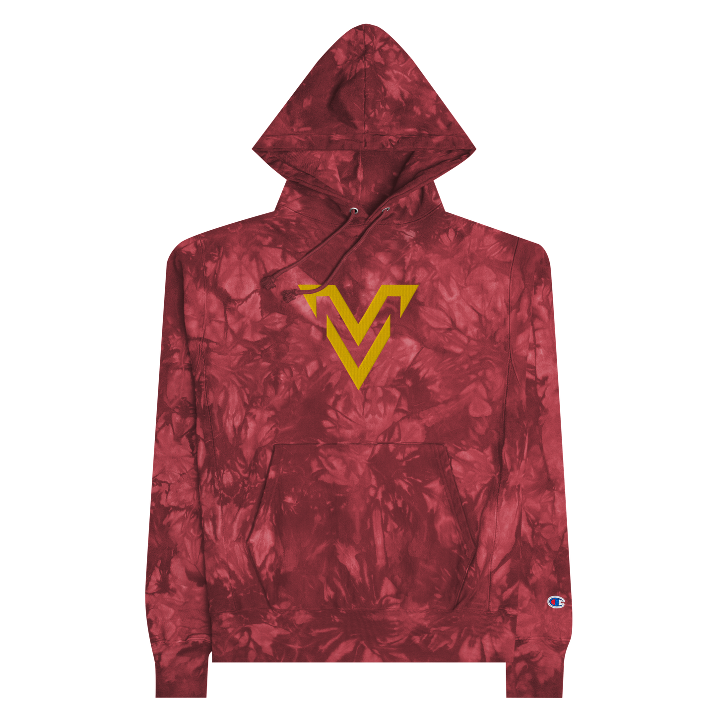 VERDON EMBROIDERED CHAMPION TIE-DYE HOODIE