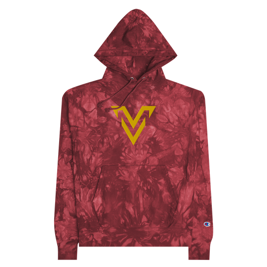 VERDON EMBROIDERED CHAMPION TIE-DYE HOODIE