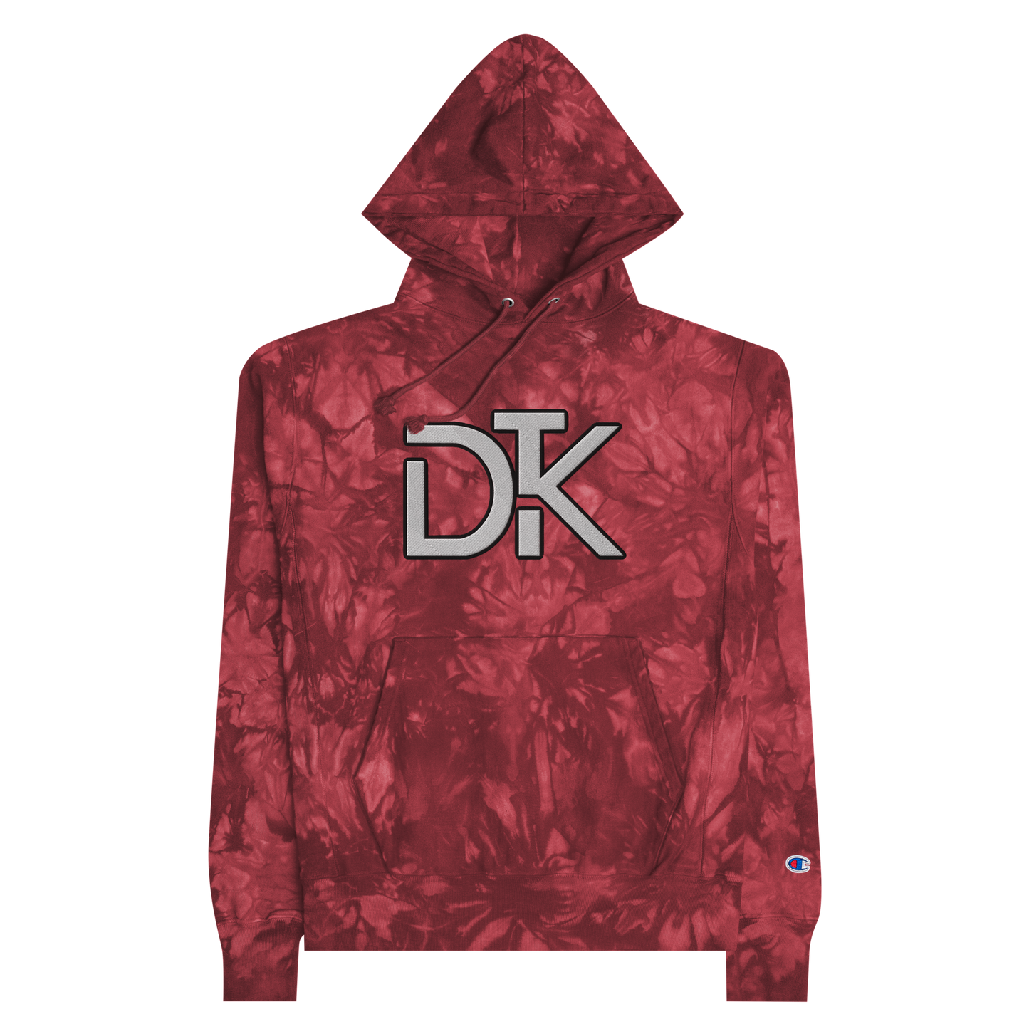 DAVION THOMAS EMBROIDERED CHAMPION TIE-DYE HOODIE