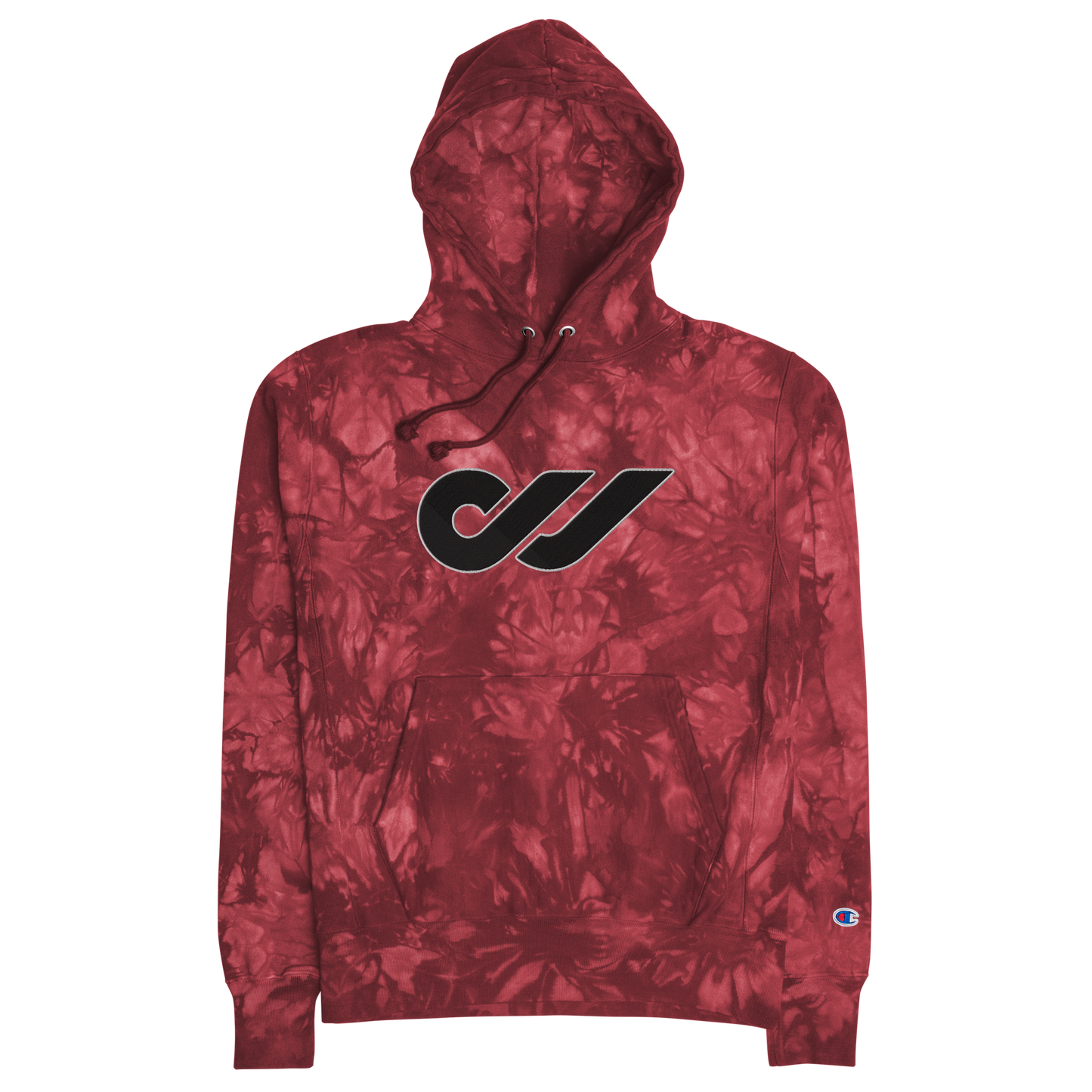 DANIEL JAMES EMBROIDERED CHAMPION TIE-DYE HOODIE