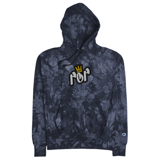 POP EMBROIDERED CHAMPION TIE-DYE HOODIE