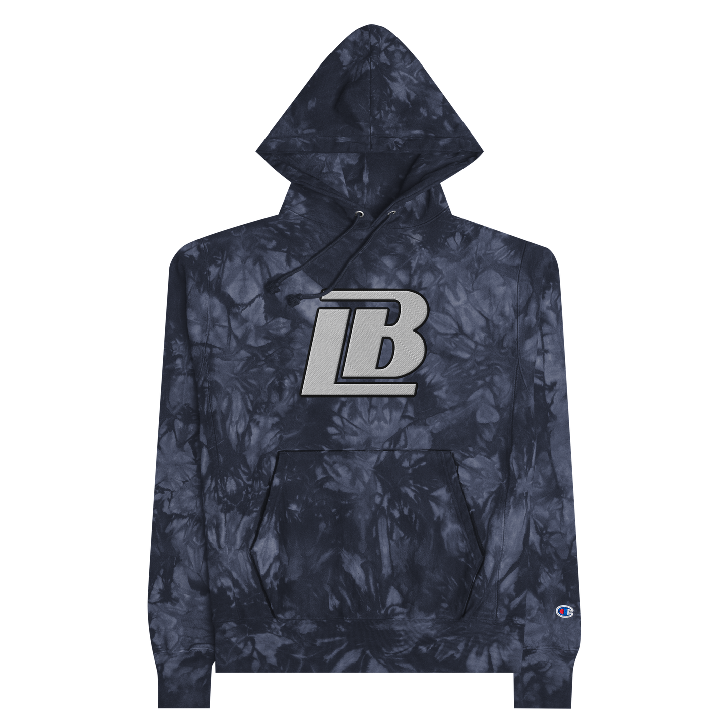 LEVELLE BAILEY EMBROIDERED CHAMPION TIE-DYE HOODIE