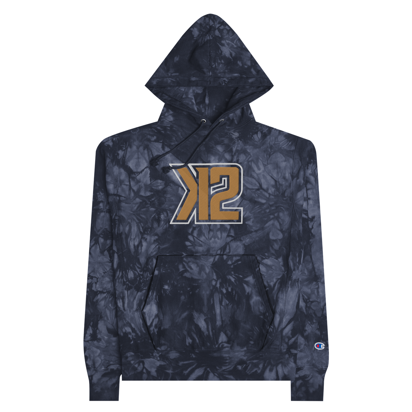 K2 EMBROIDERED CHAMPION TIE-DYE HOODIE