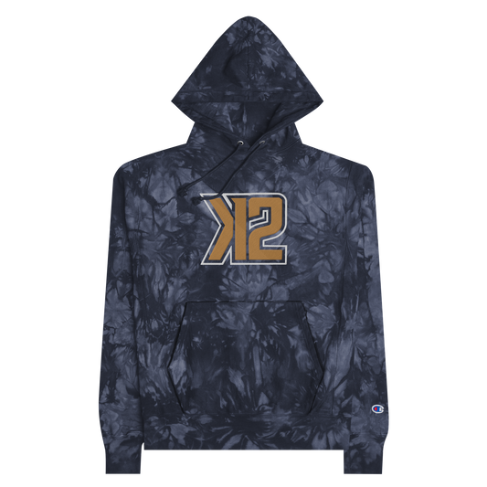 K2 EMBROIDERED CHAMPION TIE-DYE HOODIE