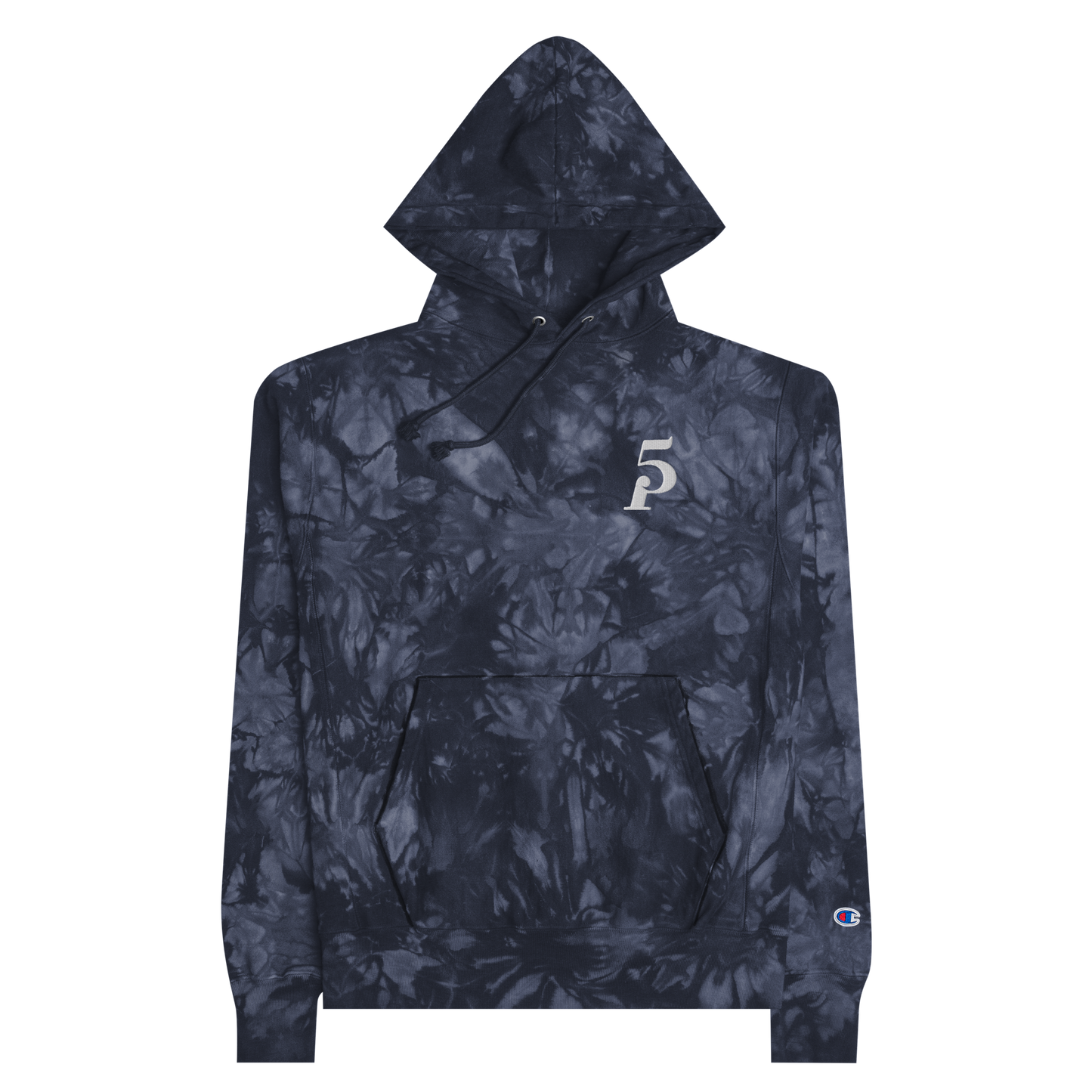 CEVAN EMBROIDERED CHAMPION TIE-DYE HOODIE