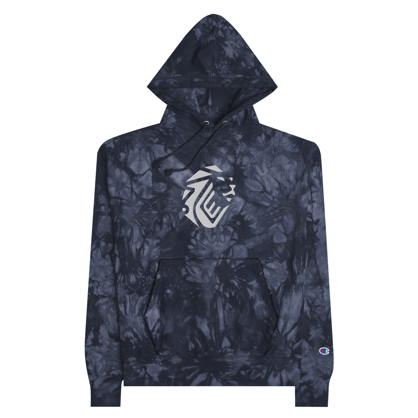 ETIENNE EMBROIDERED CHAMPION TIE-DYE HOODIE