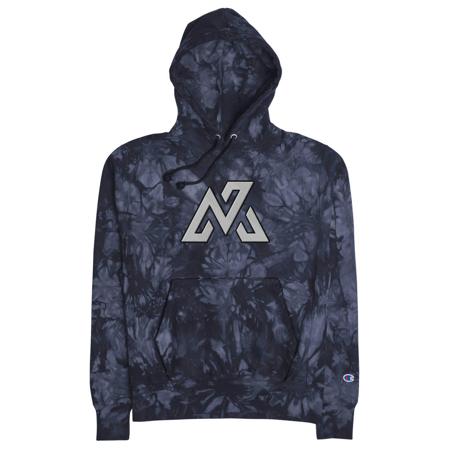 NAVE EMBROIDERED CHAMPION TIE-DYE HOODIE