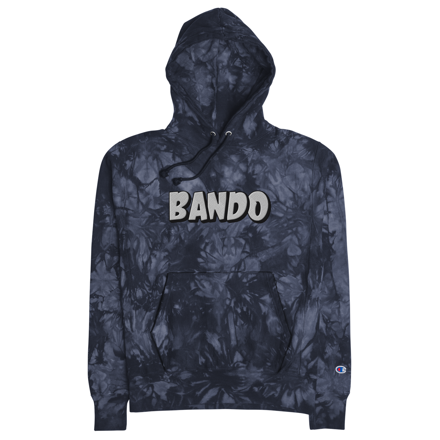 BANDO EMBROIDERED CHAMPION TIE-DYE HOODIE