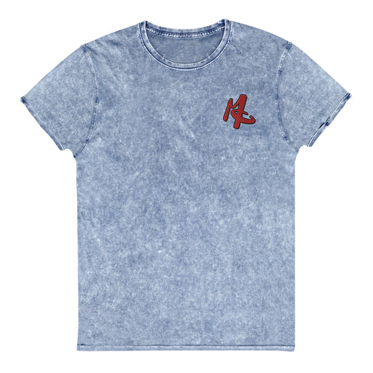 DYLAN ANDREWS MC EMBROIDERED DENIM TEE