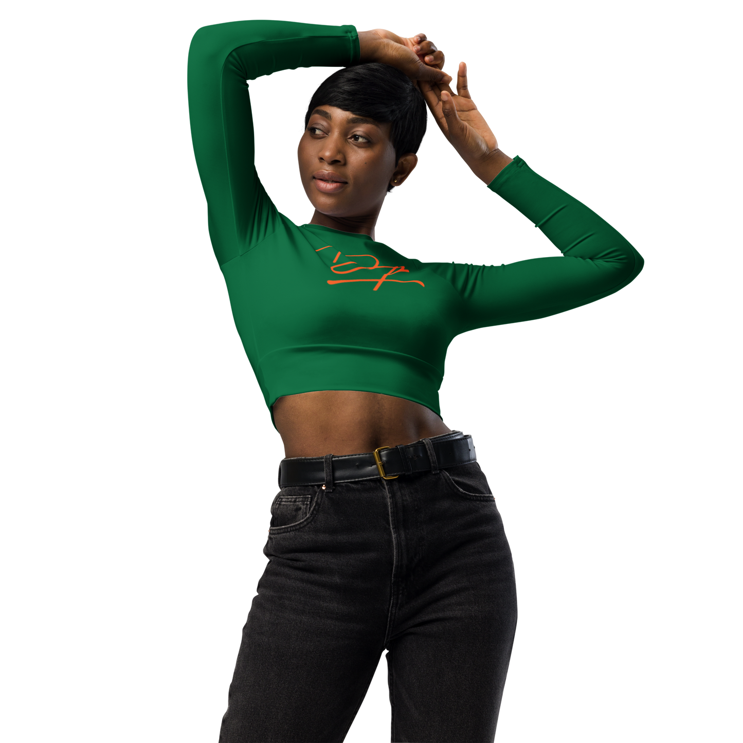 DOMINIC PITELLI LONG-SLEEVE CROP TOP