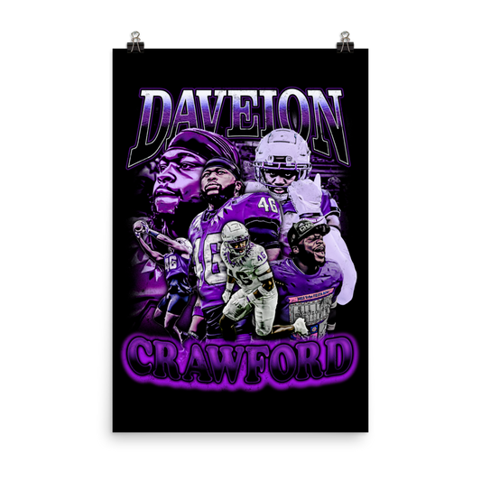 DAVEION CRAWFORD 24"x36" POSTER