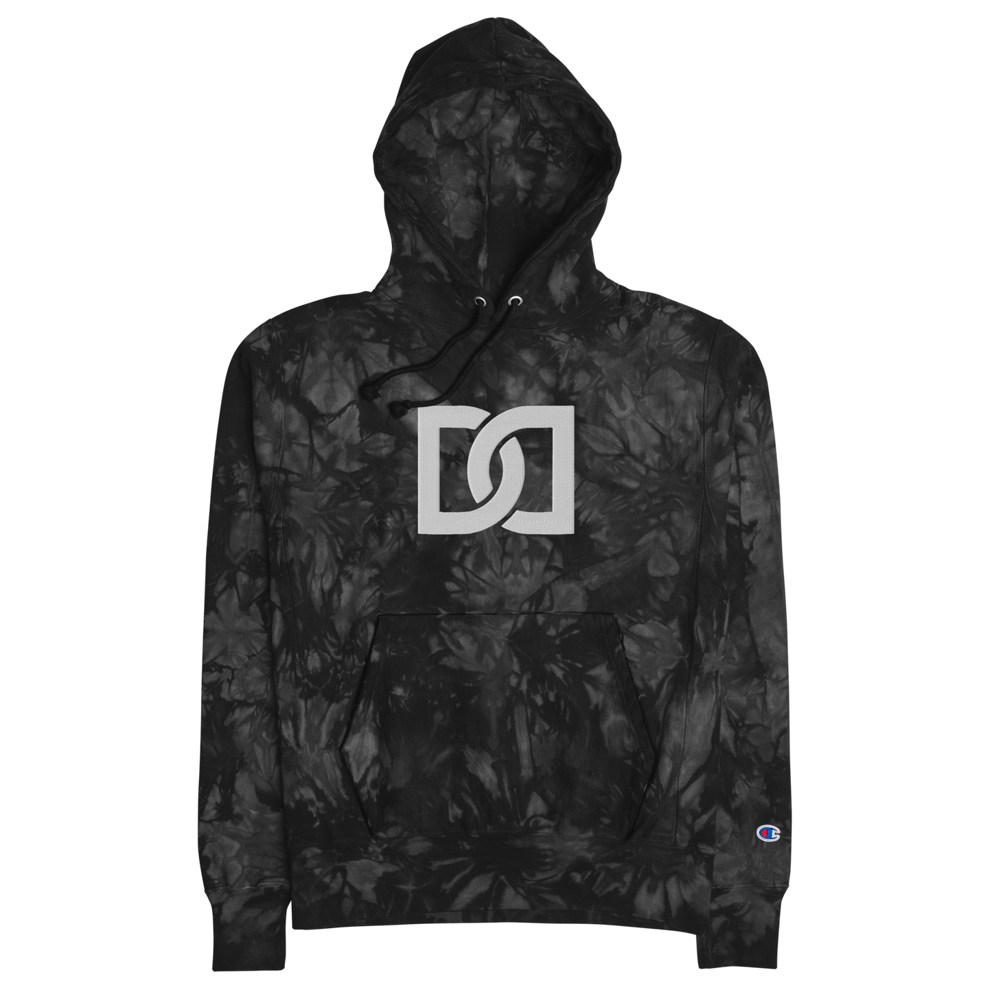 DAVION DOZIER EMBROIDERED CHAMPION TIE-DYE HOODIE