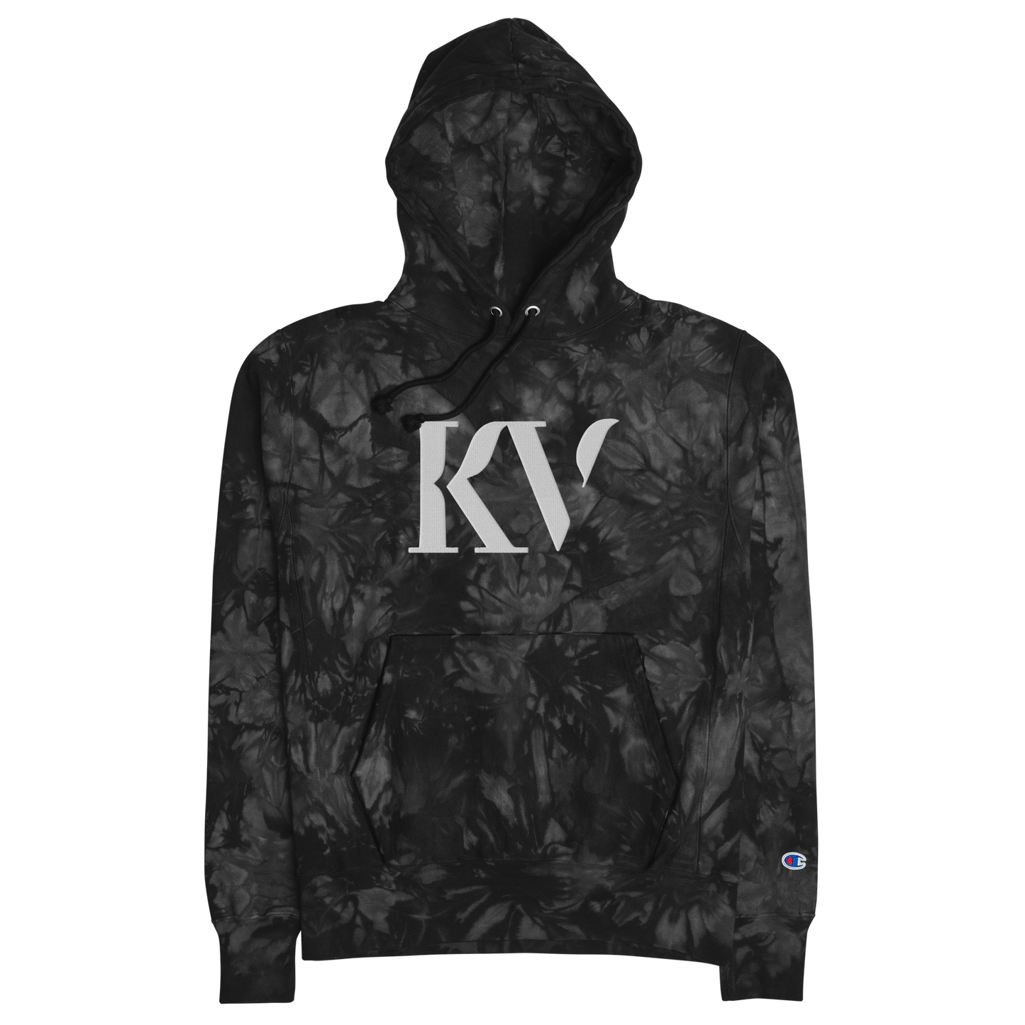 VANDERJAGT EMBROIDERED CHAMPION TIE-DYE HOODIE