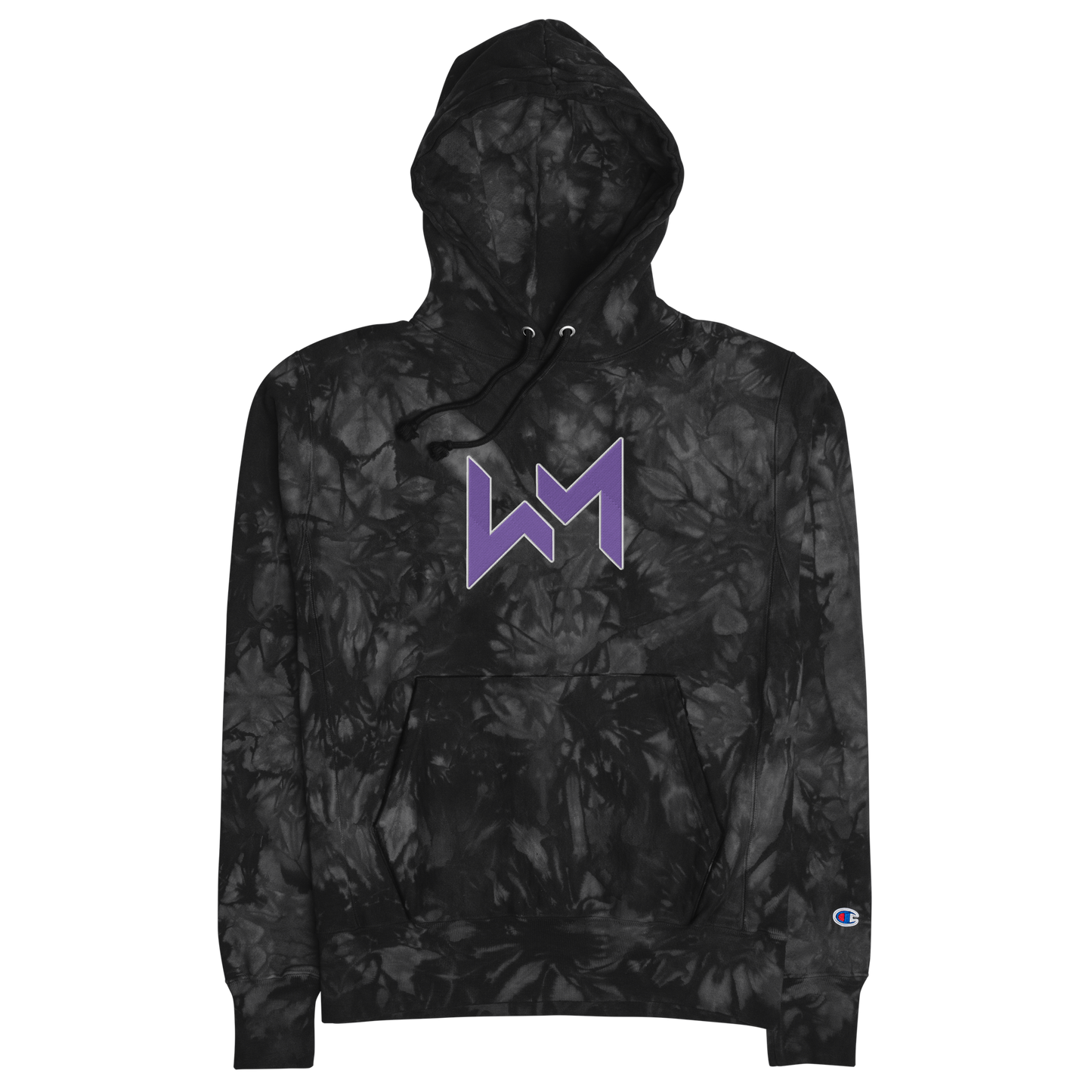 MCELVAIN EMBROIDERED CHAMPION TIE-DYE HOODIE