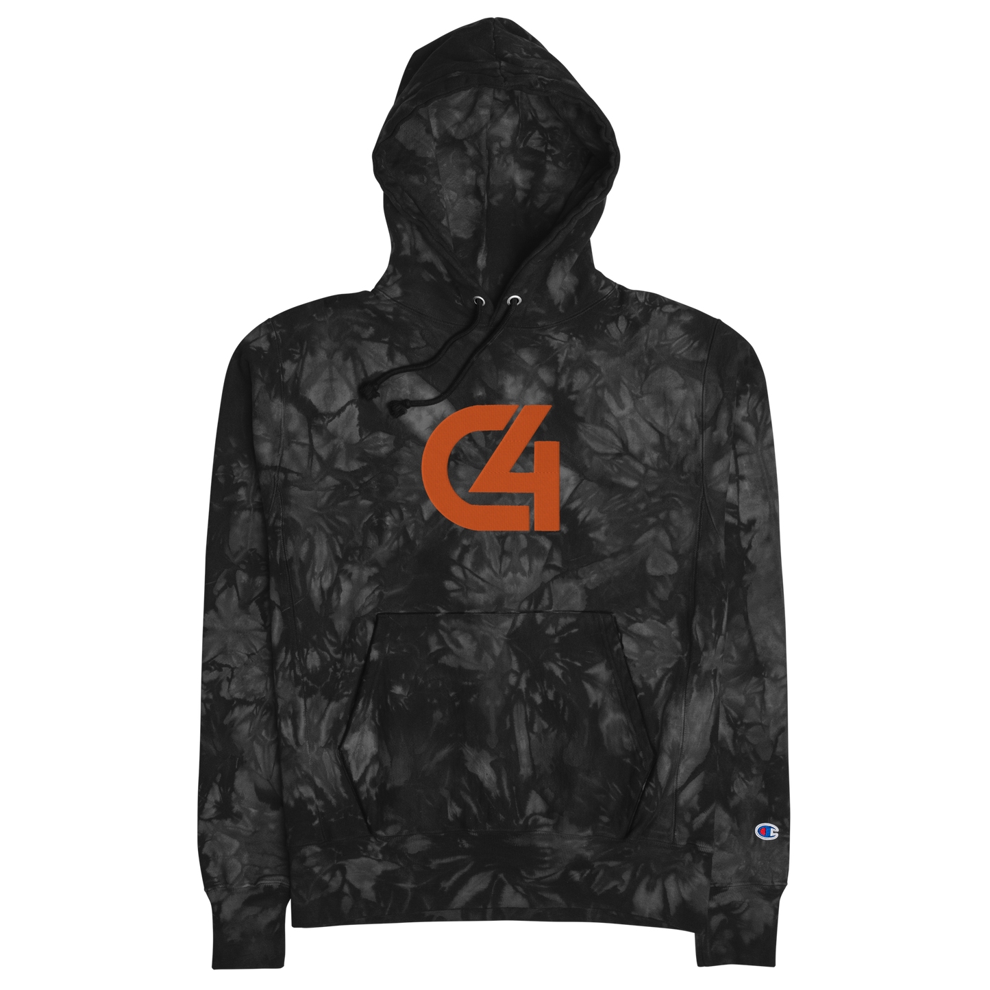 COLBIE YOUNG EMBROIDERED CHAMPION TIE-DYE HOODIE