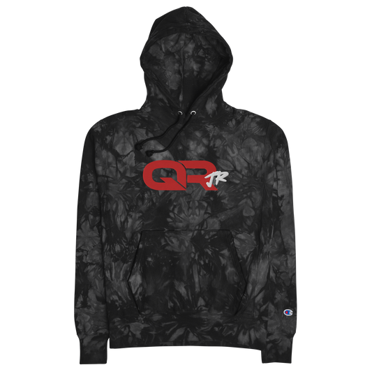 QUINCY RHODES EMBROIDERED CHAMPION TIE-DYE HOODIE