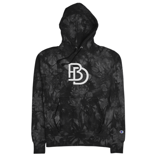 BRAEDEN DANIELS EMBROIDERED CHAMPION TIE-DYE HOODIE