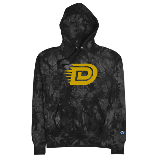 DASHAUN DAVIS EMBROIDERED CHAMPION TIE-DYE HOODIE