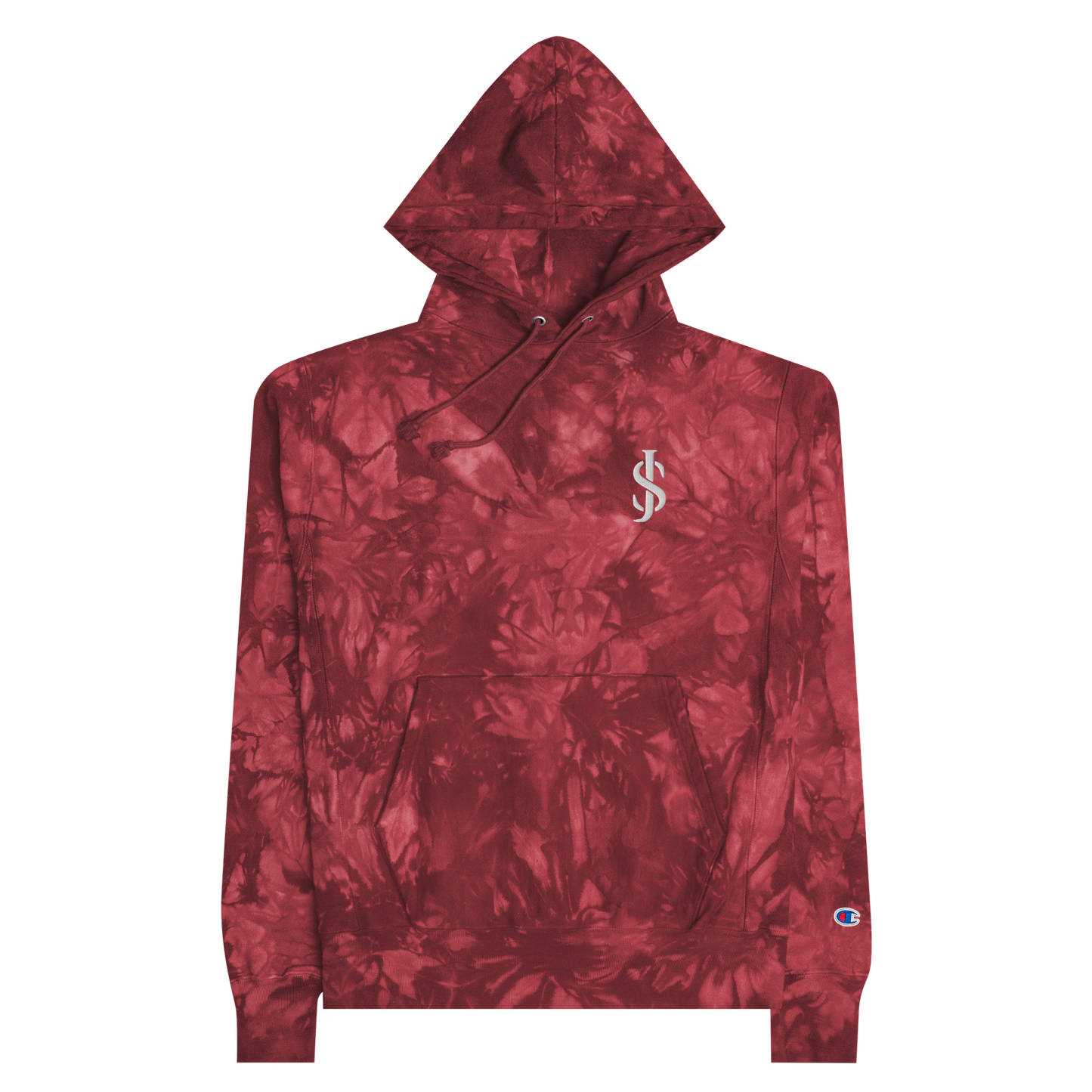 JARELL STINSON EMBROIDERED CHAMPION TIE-DYE HOODIE