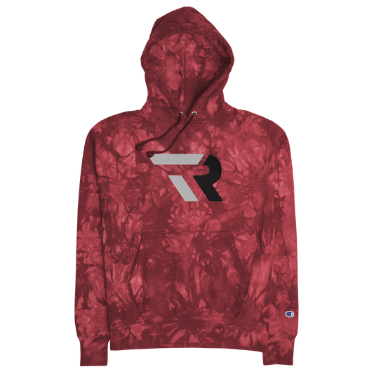 TRAYVON RUDOLPH EMBROIDERED CHAMPION TIE-DYE HOODIE